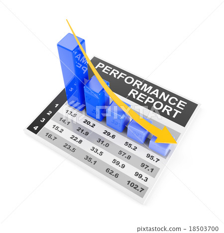 Falling performance chart 18503700
