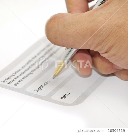 signature field on document with pen signature field on document with pen 18504519