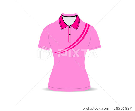 polo shirt outline on white background polo shirt outline on white background 18505887