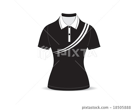 polo shirt outline on white background polo shirt outline on white background 18505888