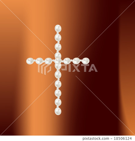 Cross with jewels on  coverlet Scarf 18506124