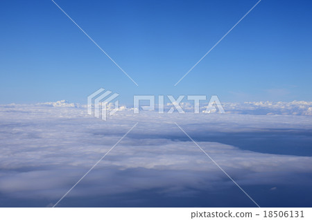 Aerial cloud and blue sky 18506131
