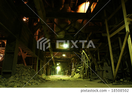 Old dark, dirty factory 18508502