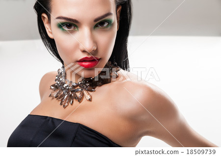 Fashion photo of young magnificent woman Fashion photo of young magnificent woman 18509739