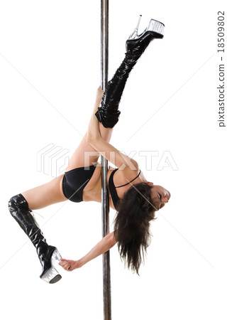 Young sexy pole dance woman Young sexy pole dance woman 18509802