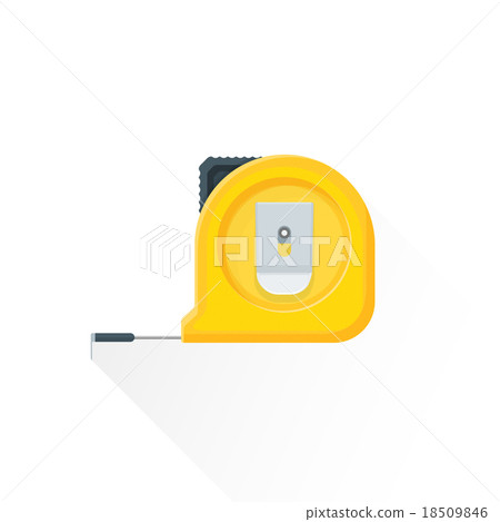 vector flat construction roulette illustration 18509846