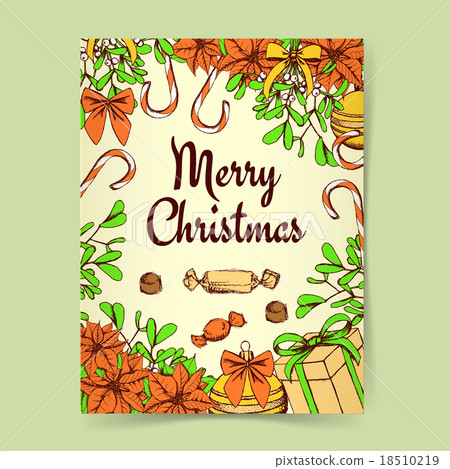 Sketch Christmas background Sketch Christmas background 18510219