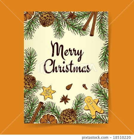 Sketch Christmas background Sketch Christmas background 18510220