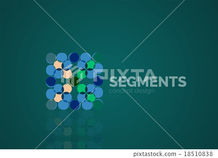 Vector outline minimal abstract geometric logo 18510838