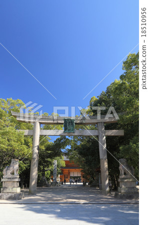 Otamijima "Otomijimusha Shrine" The second Torii at the entrance to the premises and the main gate 18510956