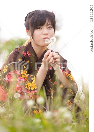 A woman in a yukata 18511205
