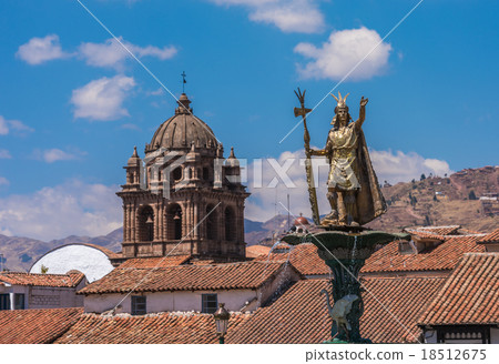 Inca Pachacutec fountain in Cusco, Peru 18512675
