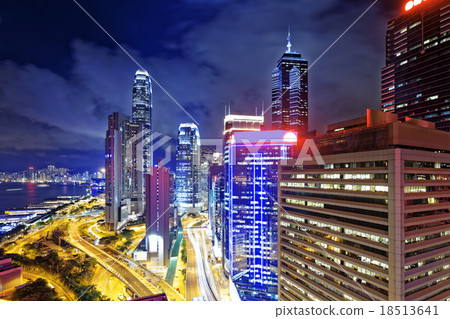 Hong Kong City Night Hong Kong City Night 18513641