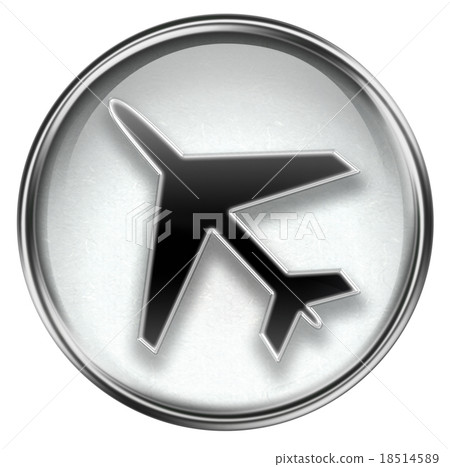 Information icon grey, isolated on white  18514589