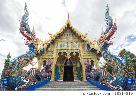 Buddhist temple, Wat Rong Suea Ten in Chiang Rai 18514819