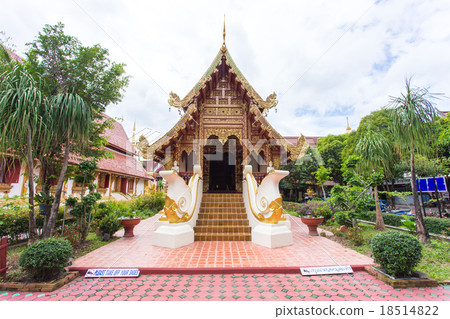 Buddhist temple, Wat Pra Sing in Chiang Rai 18514822