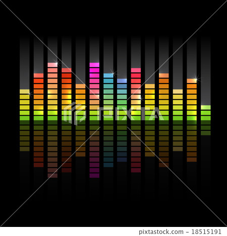 Colorful Graph on Black Background 18515191