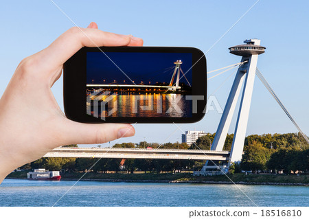 snapshot of SNP Bridge (Novy Most) in Bratislava snapshot of SNP Bridge (Novy Most) in Bratislava 18516810