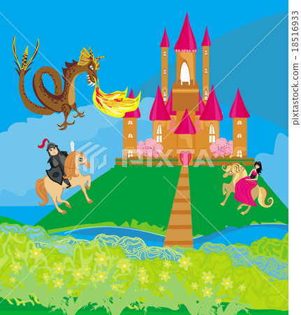 dragon attacks the castle dragon attacks the castle 18516933