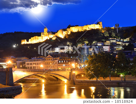 Capital of Georgia - Tbilisi at night Capital of Georgia - Tbilisi at night 18518924