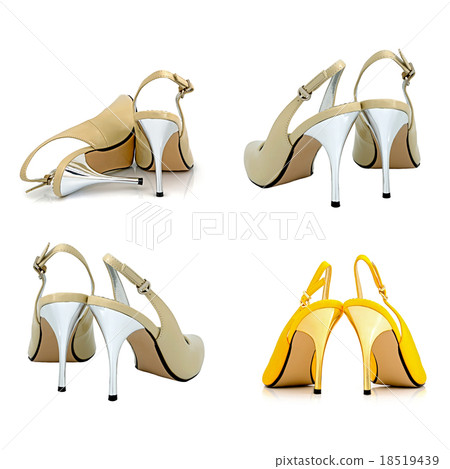 Women's shoes on a white background 18519439