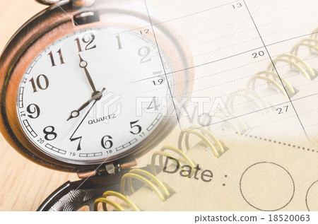 Personal organizer and pocket watch with chain Personal organizer and pocket watch with chain 18520063