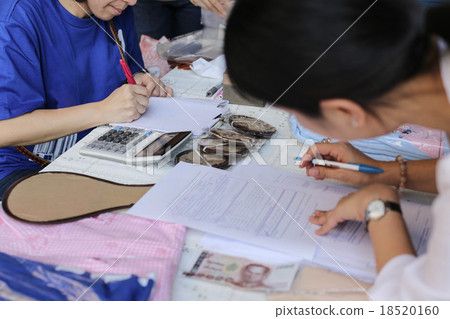 business womans filling agreement form 18520160