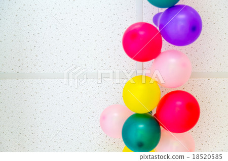 Colorful balloons on ceiling Colorful balloons on ceiling 18520585
