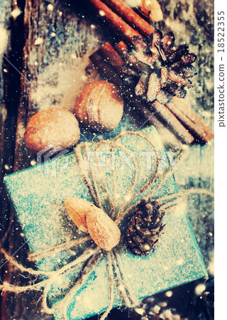 Christmas Holiday Box with Cord and Natural Gifts Christmas Holiday Box with Cord and Natural Gifts 18522355