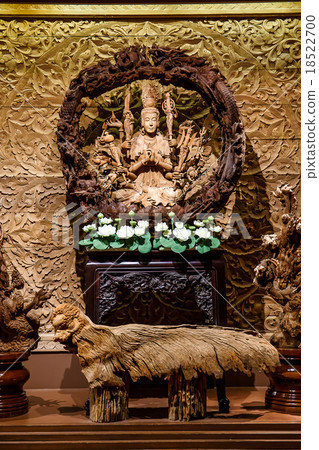 Guan Yin wood carving 18522700