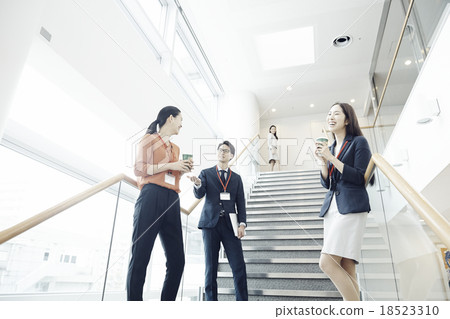 Stairs of an office building Stairs of an office building 18523310