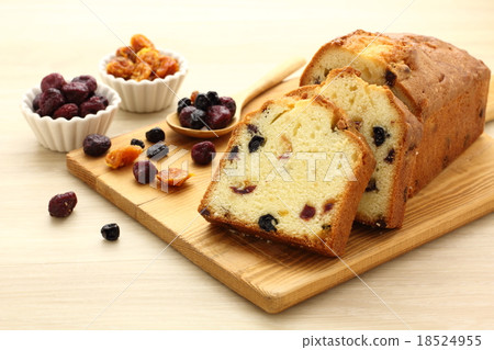 Dried fruit pound cake 18524955