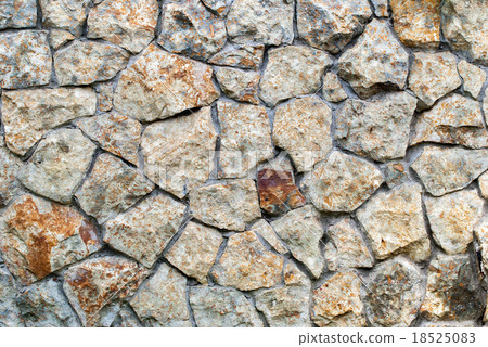 Masonry Wall of stones with irregular pattern Masonry Wall of stones with irregular pattern 18525083