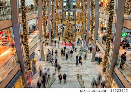 HAMBURG Christmas Tree in Euro Passage shops HAMBURG Christmas Tree in Euro Passage shops 18525225