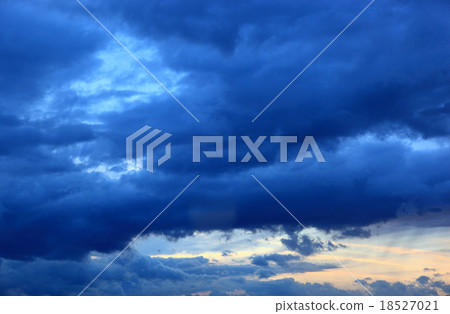 rainy day with big rainclouds in the sky rainy day with big rainclouds in the sky 18527021
