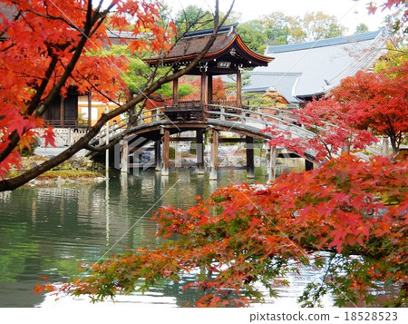 小溪山永法寺日本庭園的向橋 小溪山永法寺日本庭園的向橋 18528523