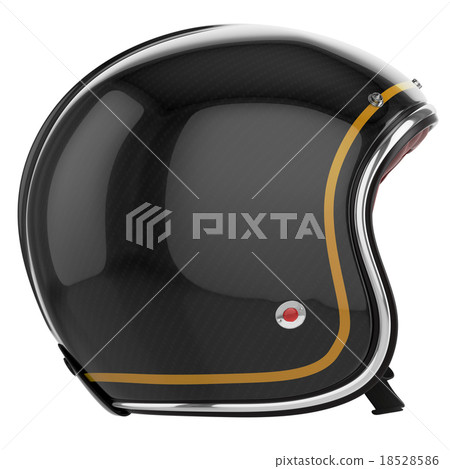 Motorcycle helmet black carbon left Motorcycle helmet black carbon left 18528586