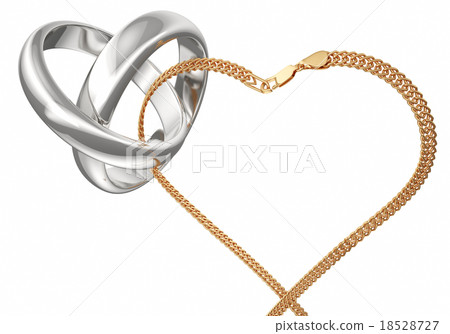 Wedding ring 3d render 18528727