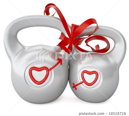 Weights love 3d render 18528728