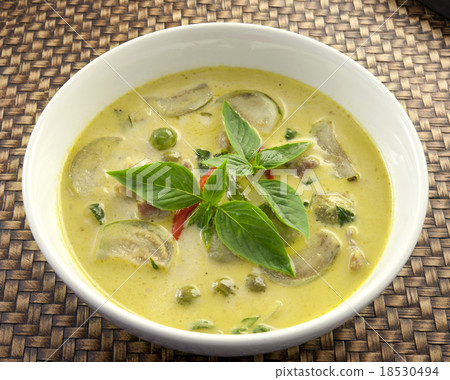 Green pork Curry , Thai cuisine 18530494