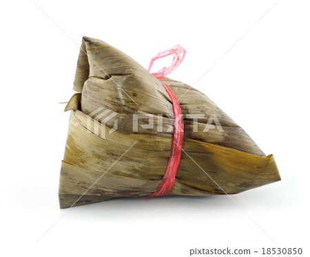 Rice dumpling on white background Rice dumpling on white background 18530850