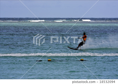 skiing in the ocean skiing in the ocean 18532094