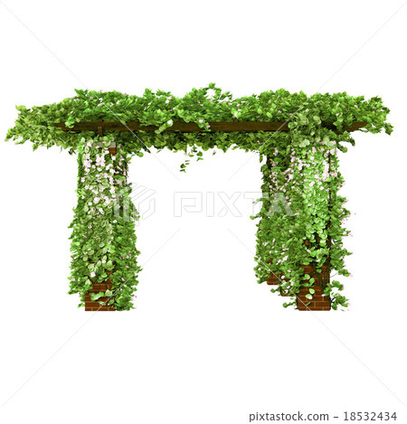 Long outdoor pergola 18532434