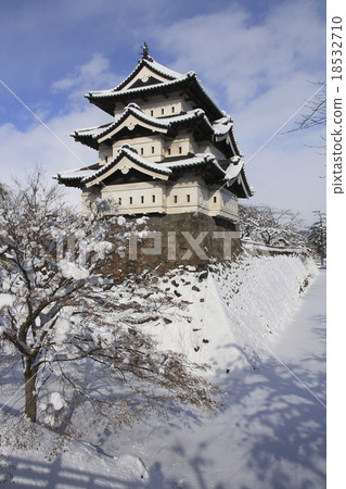 弘前城堡在冬天 18532710