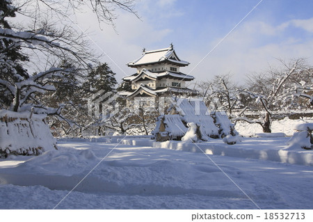弘前城堡在冬天 弘前城堡在冬天 18532713