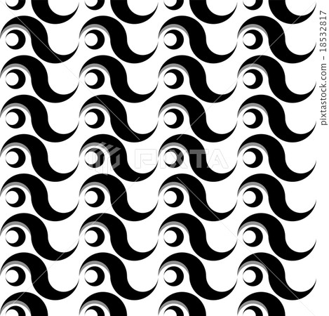 seamless wave abstract vintage style background ve 18532817