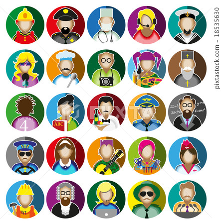 Profession Icons Set 18535630