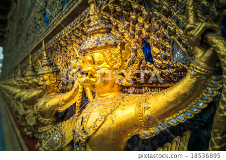 Golden Garuda from Wat Phra Kaew in Bangkok, Thail Golden Garuda from Wat Phra Kaew in Bangkok, Thail 18536895