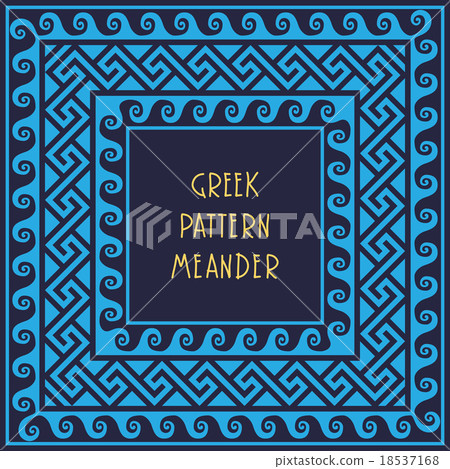 vector Frame with Greek ornament Meander vector Frame with Greek ornament Meander 18537168