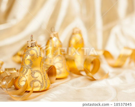 Christmas balls and toys background 18537845